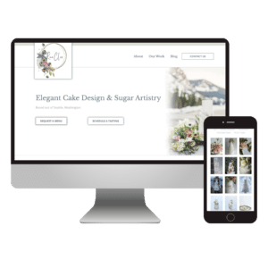 Rue Cler Seattle – Custom Wedding Cake Designer Website