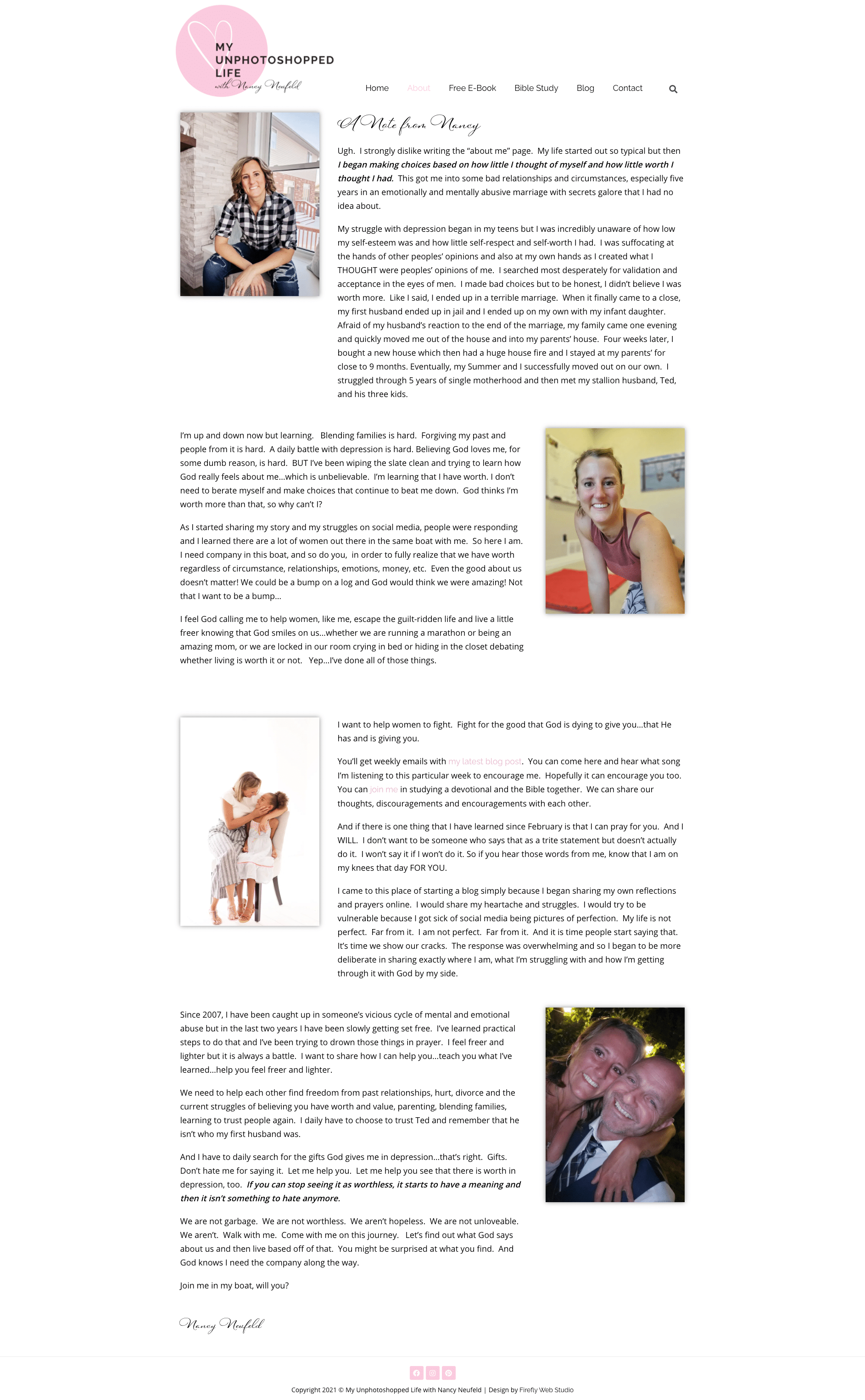 about page for my unphotoshoppedlife